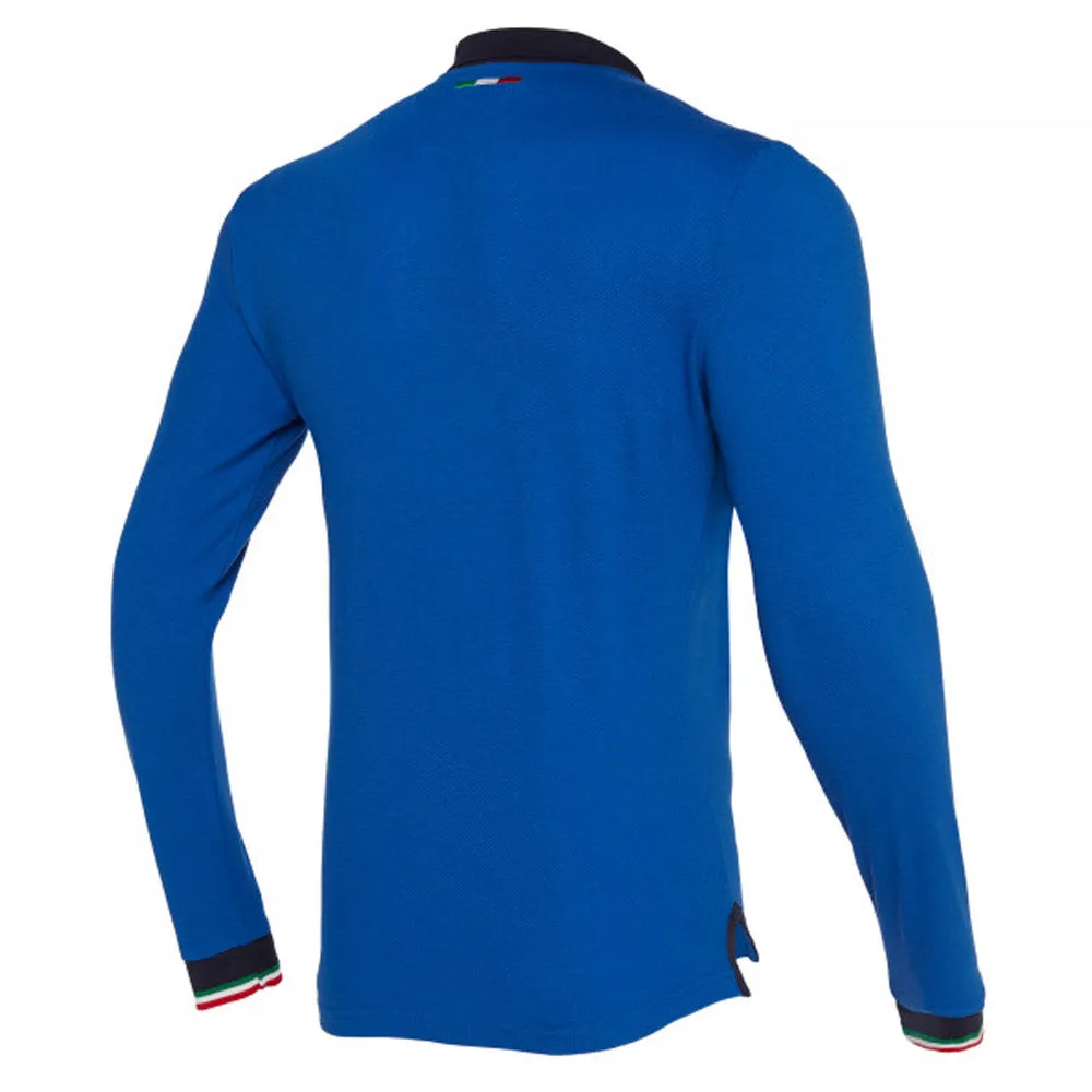 2019-2020 Italy Home LS Cotton Rugby Shirt