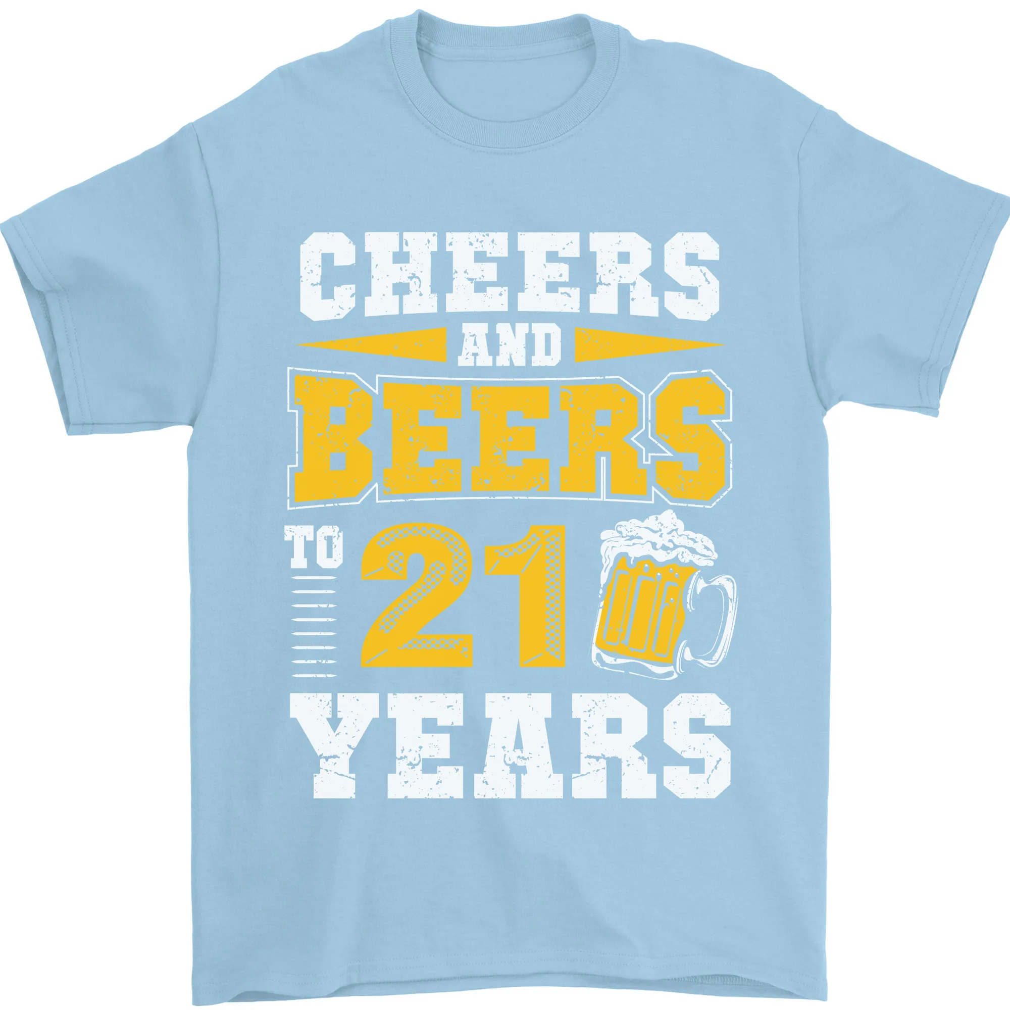 21st Birthday 21 Year Old Funny Alcohol Mens T-Shirt 100% Cotton