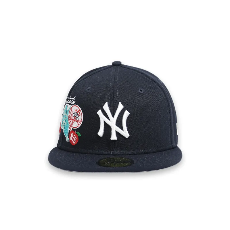 [60224654] New York Yankees City Cluster Navy 59FIFTY Men's Fitted Hat