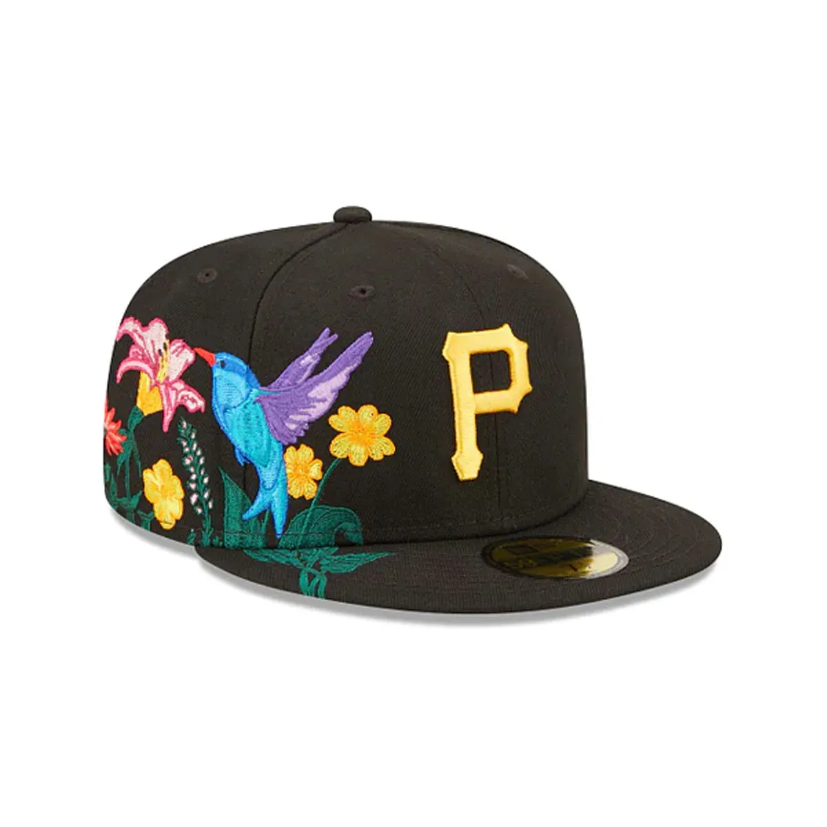 [60243429] Pittsburgh Pirates Blooming Black 59FIFTY Men's Fitted Hat