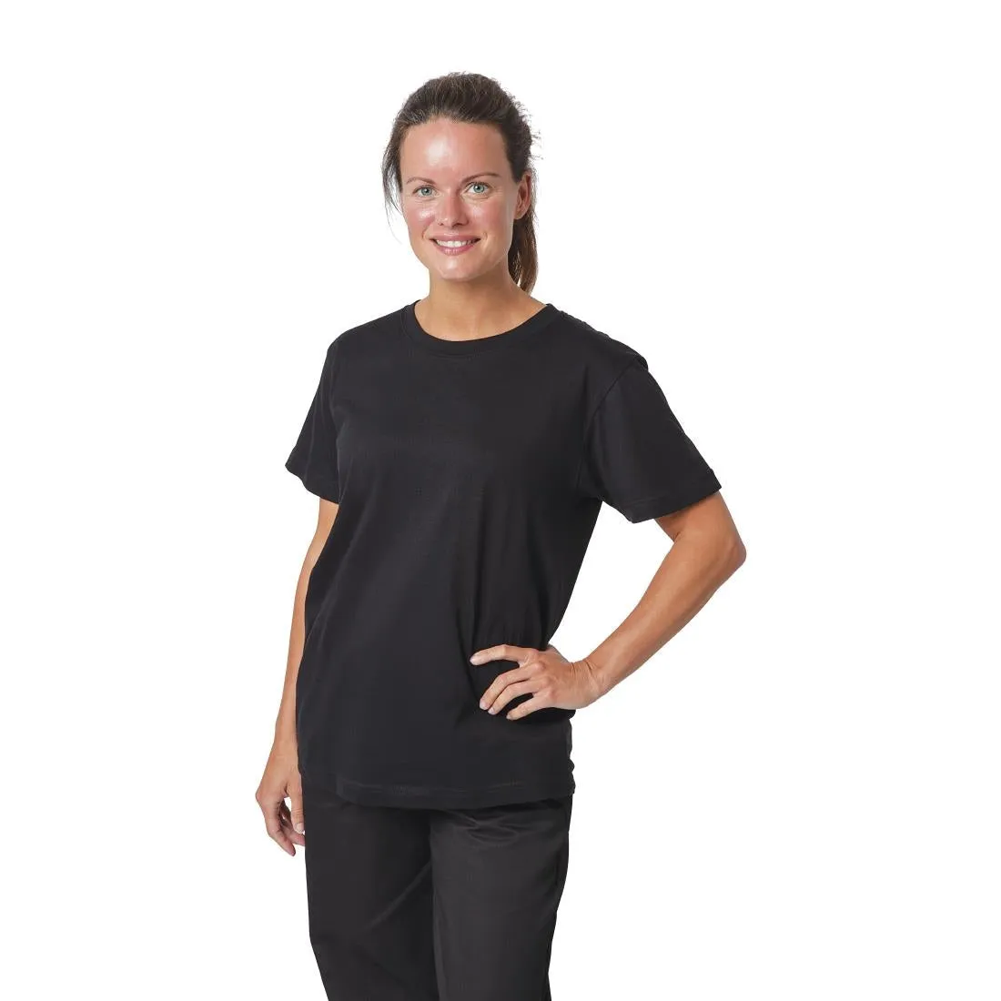 A295-4XL Unisex Chef T-Shirt Black 4XL