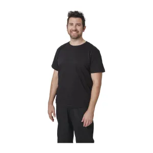 A295-4XL Unisex Chef T-Shirt Black 4XL