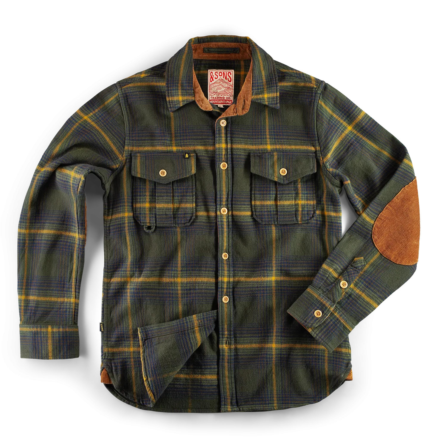 &SONS Eiger Mountain Shirt Green Check