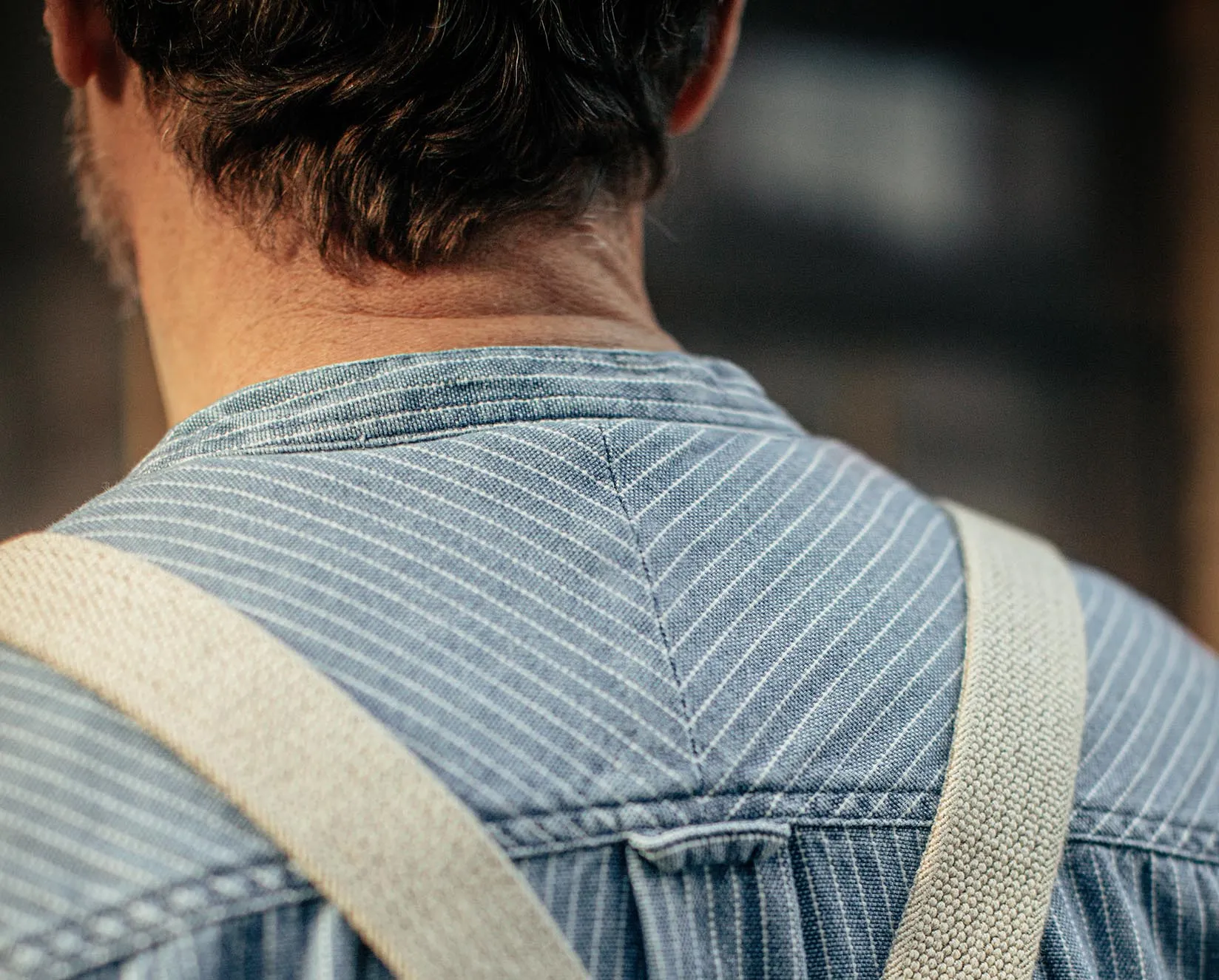 &SONS Emerson Shirt Indigo Stripe