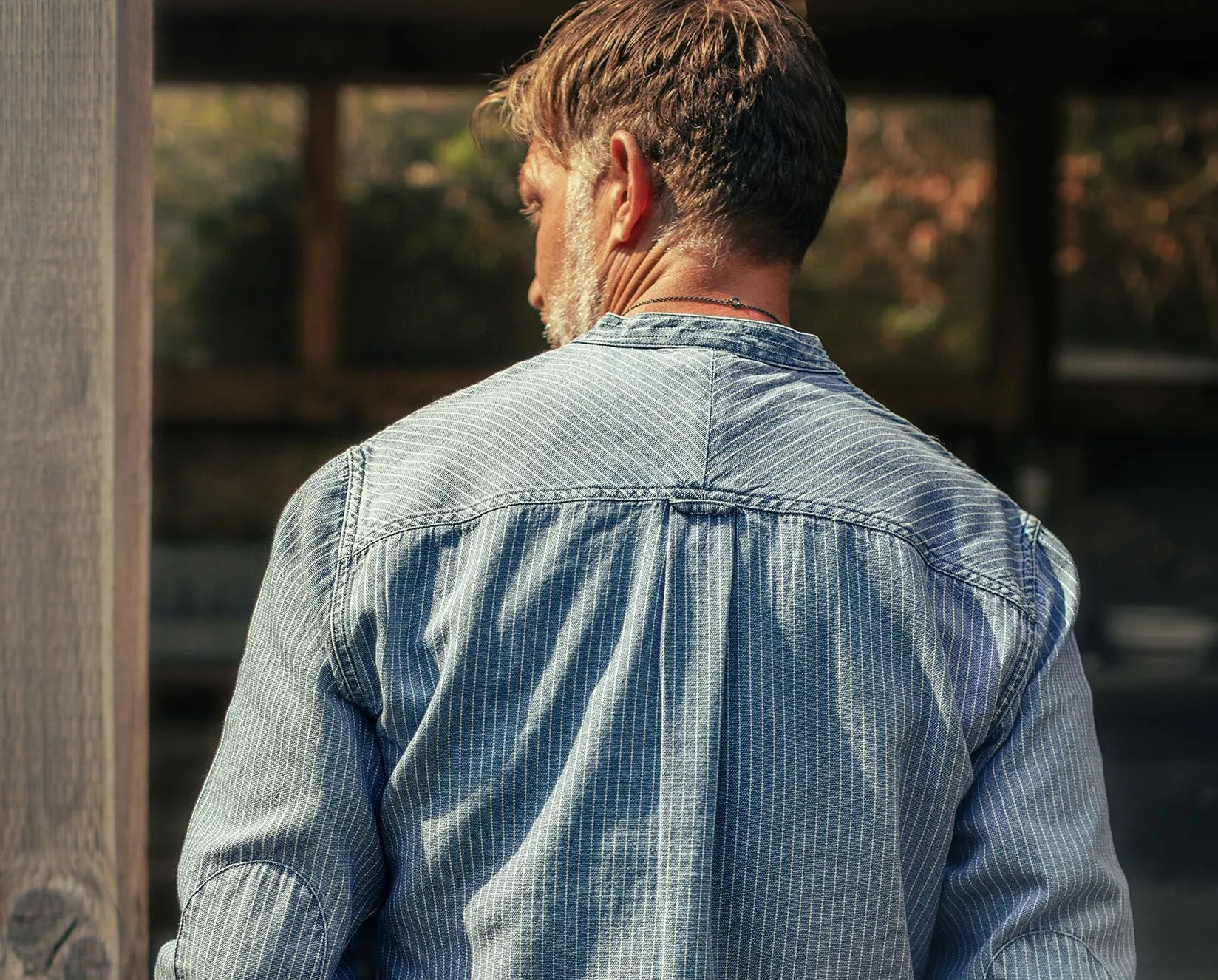 &SONS Emerson Shirt Indigo Stripe