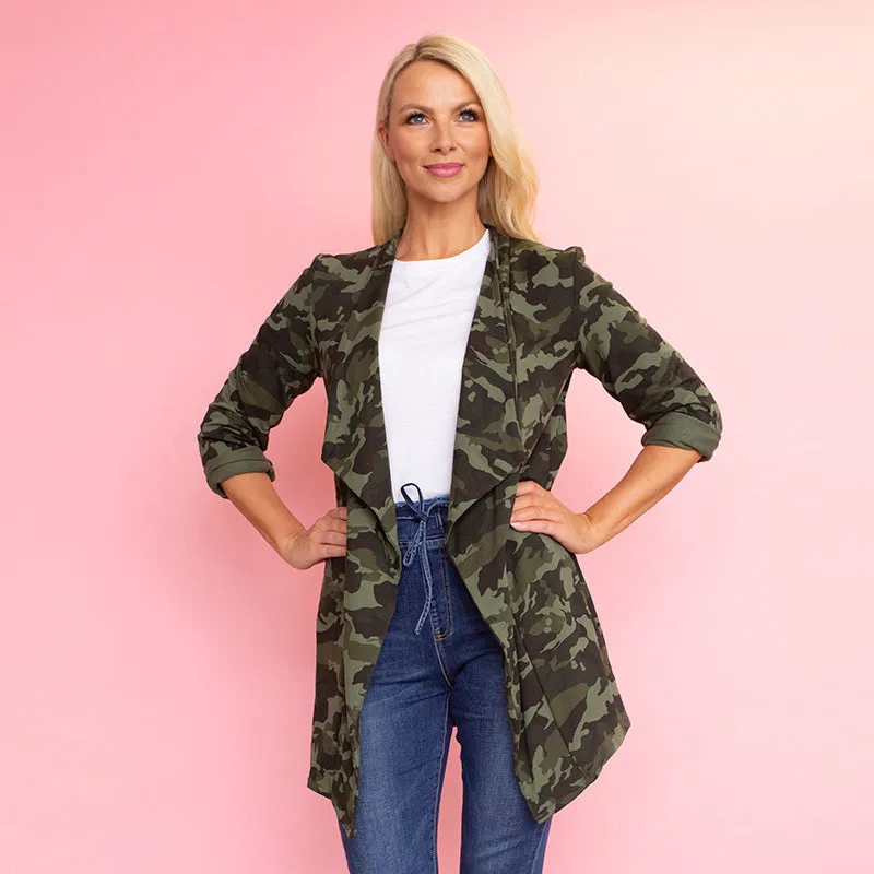 Amy Stretch Blazer (Camo)