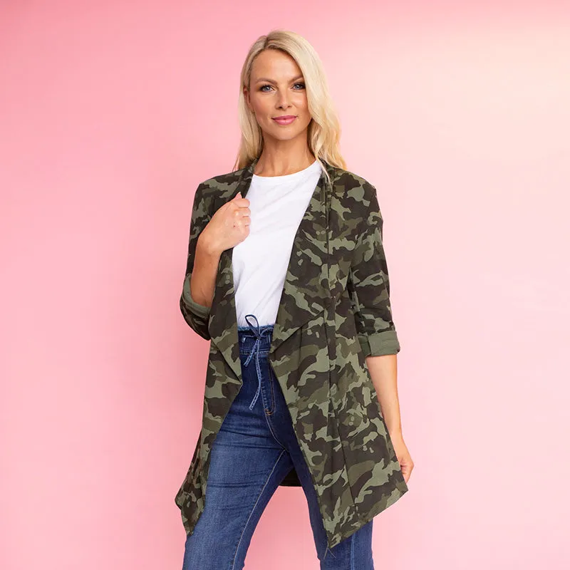 Amy Stretch Blazer (Camo)