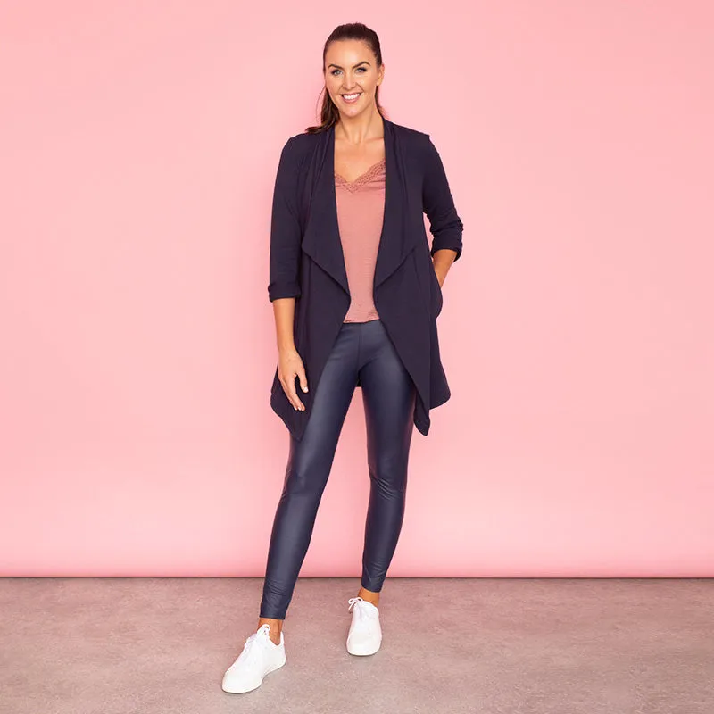 Amy Stretch Blazer (Navy)