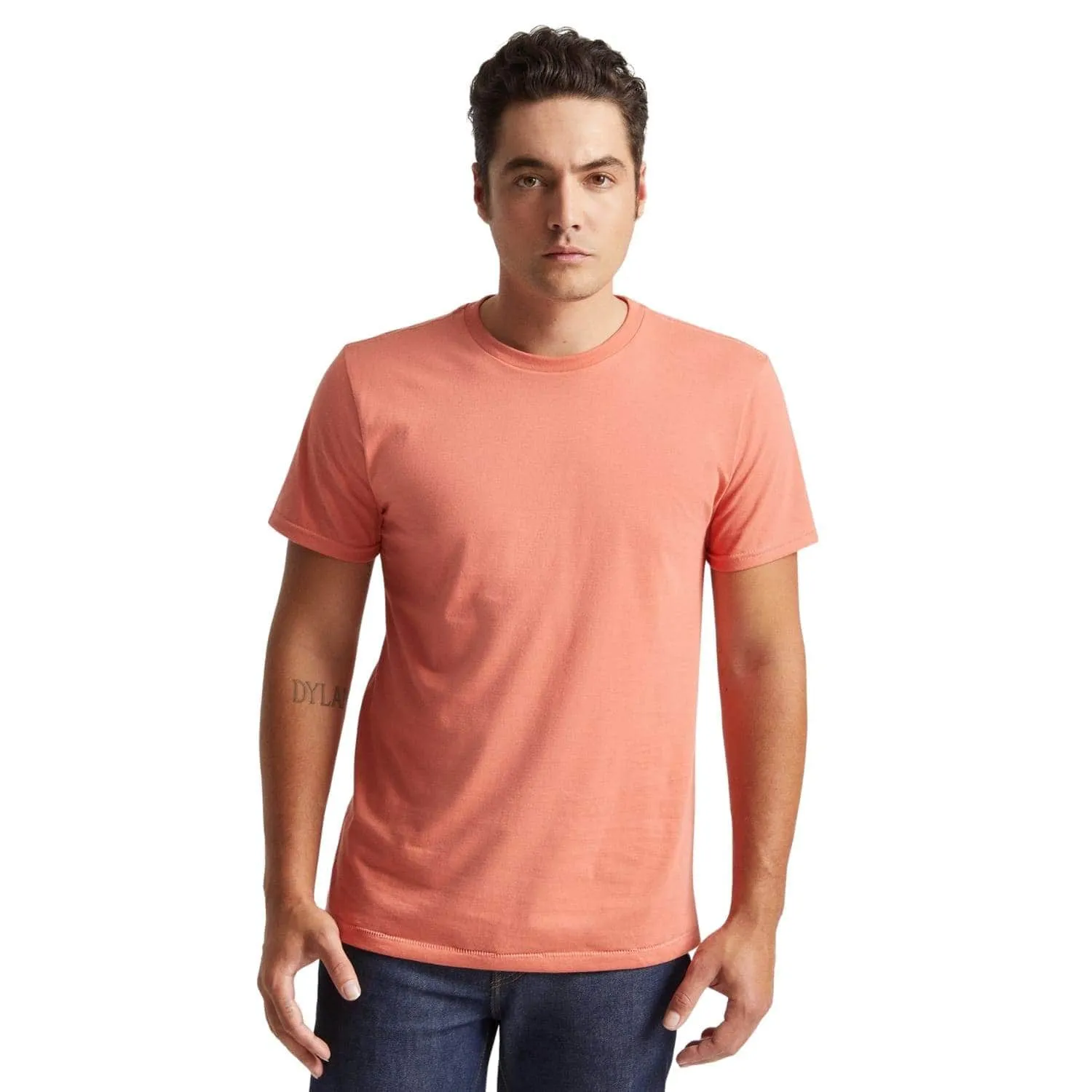 Brixton Basic Tailored T-Shirt - Apricot Jam