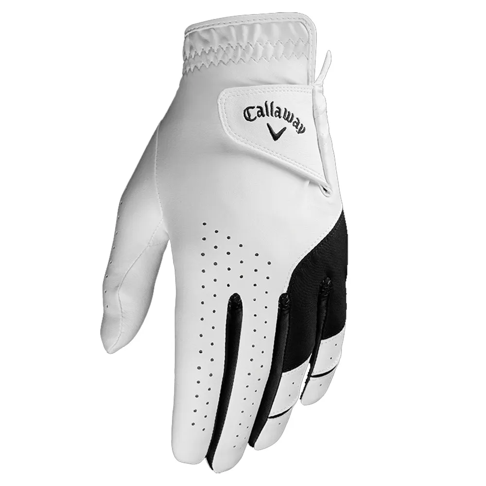 Callaway Weather Spann White Mens Golf Glove