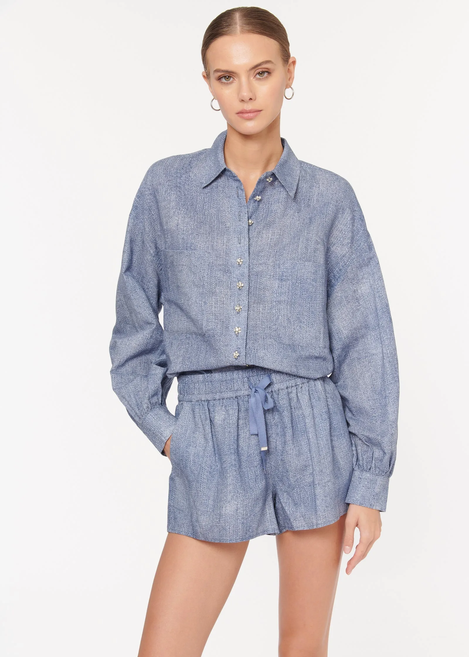 CAMI NYC BELKIS TOP DENIM