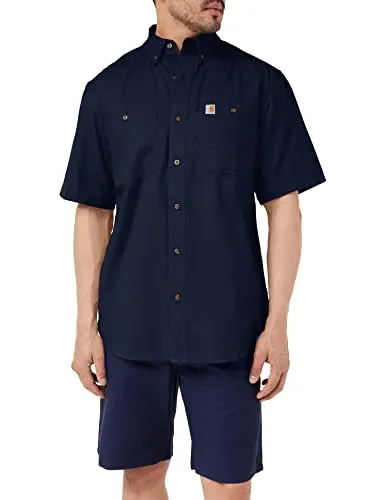 Carhartt 103555 Men's Rugged Flex Relaxed Fit Midweight Canvas Short-Sleeve Shirt