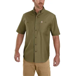 Carhartt Men's Rugged Flex Relaxed Fit Midweight Canvas Short Sleeve Shirt