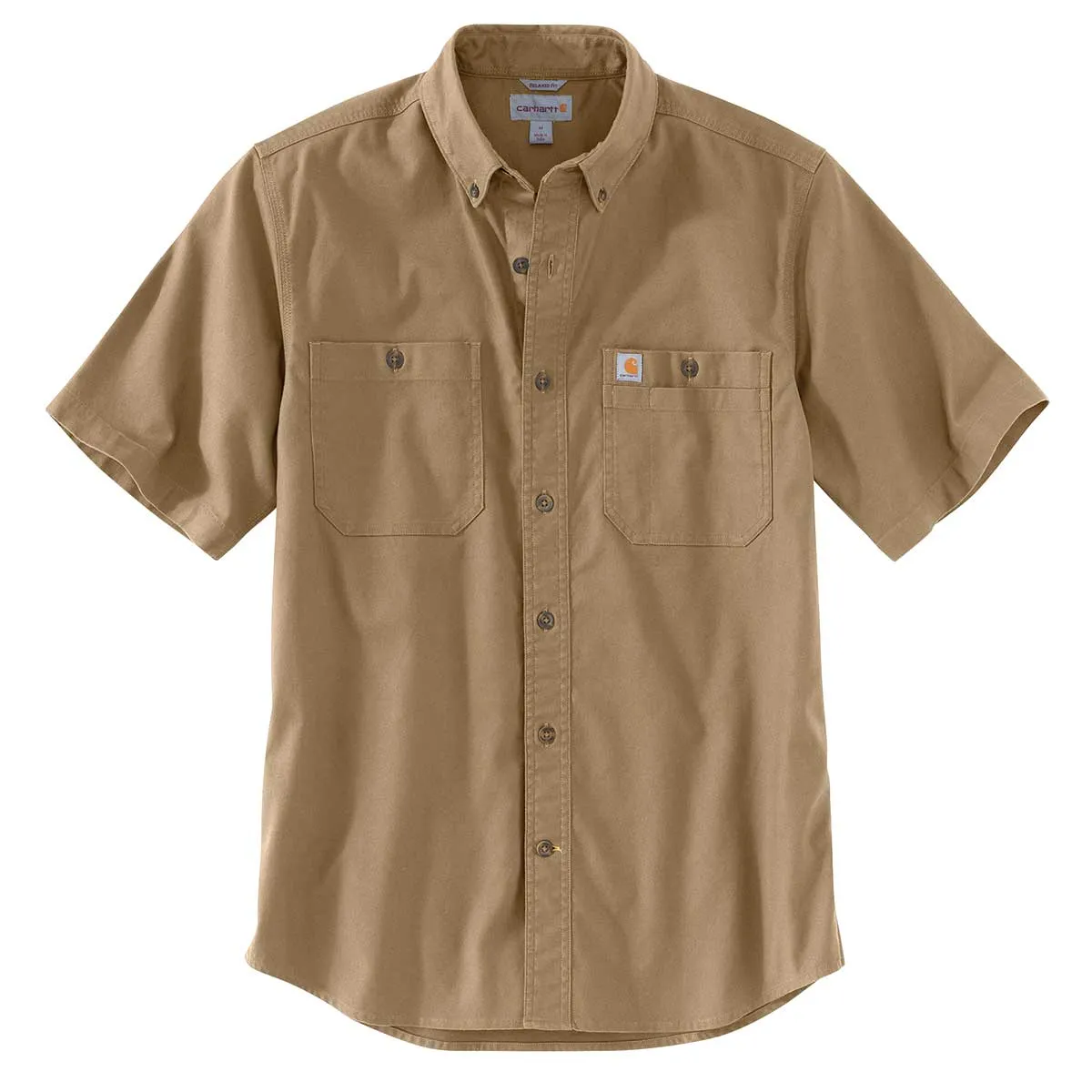 Carhartt Men's Rugged Flex Relaxed Fit Midweight Canvas Short Sleeve Shirt