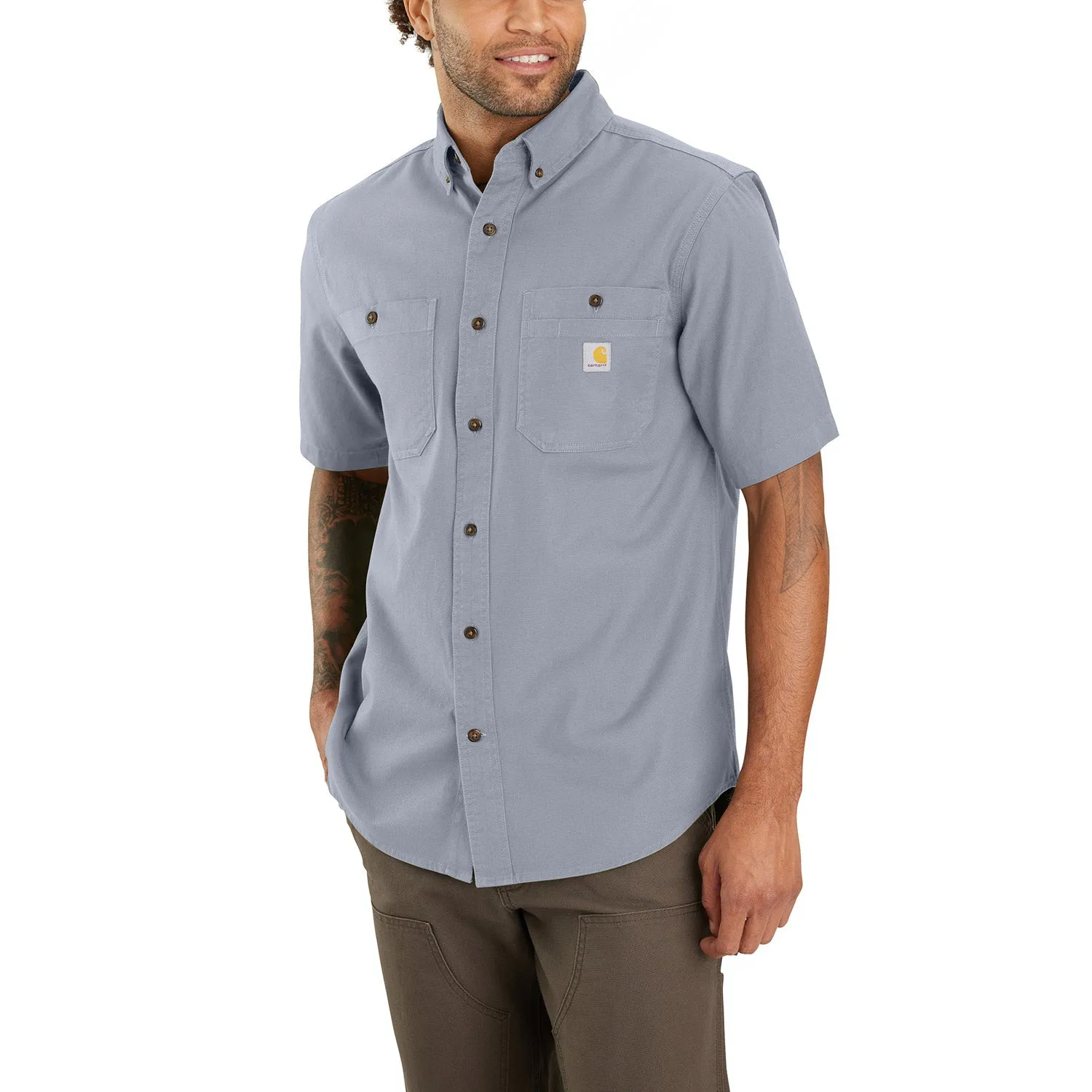 Carhartt Men's Rugged Flex® Relaxed Fit Midweight Canvas Work Shirt