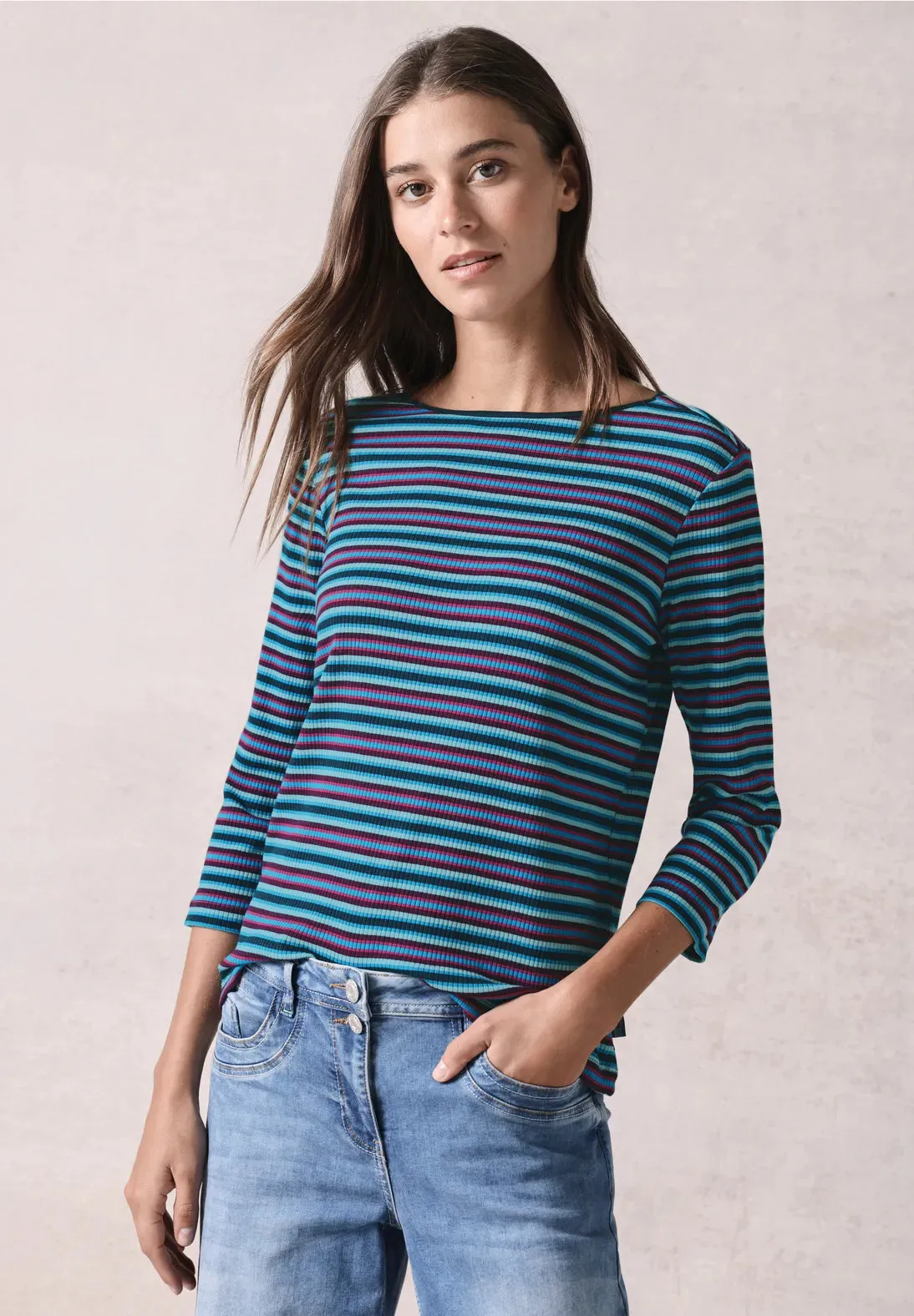 Cecil Cotton Ribbed Roundneck top 22074