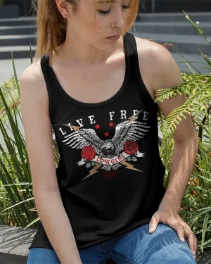 Country Girl® Live Free Cowgirl Flowy Racerback Tank