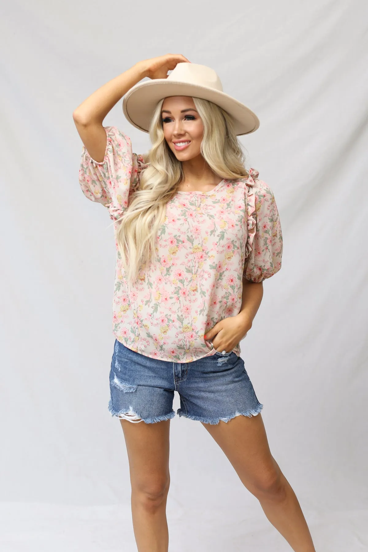 Daphne Floral Print Top