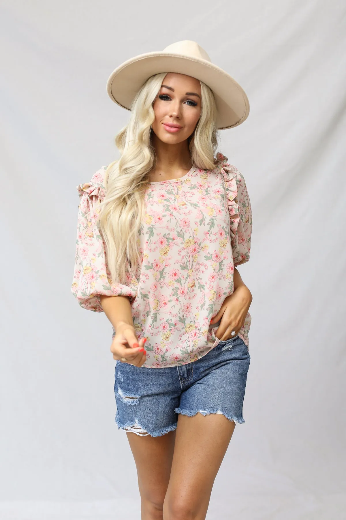 Daphne Floral Print Top