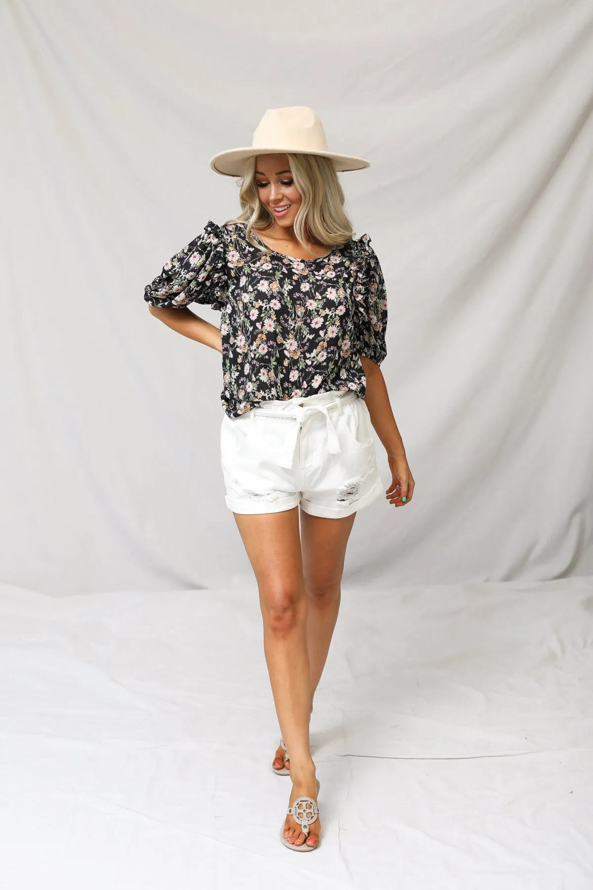 Daphne Floral Print Top