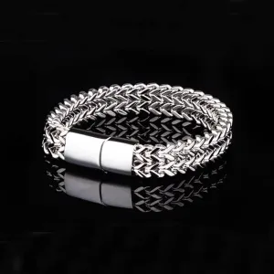 Double layer Stainless Steel Bracelet