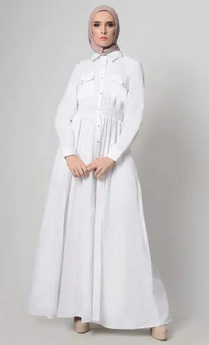 Easy Fit Everday Button Down Abaya