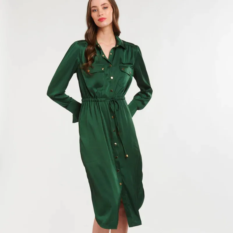 Emerson  Shirt Dress - Khaki