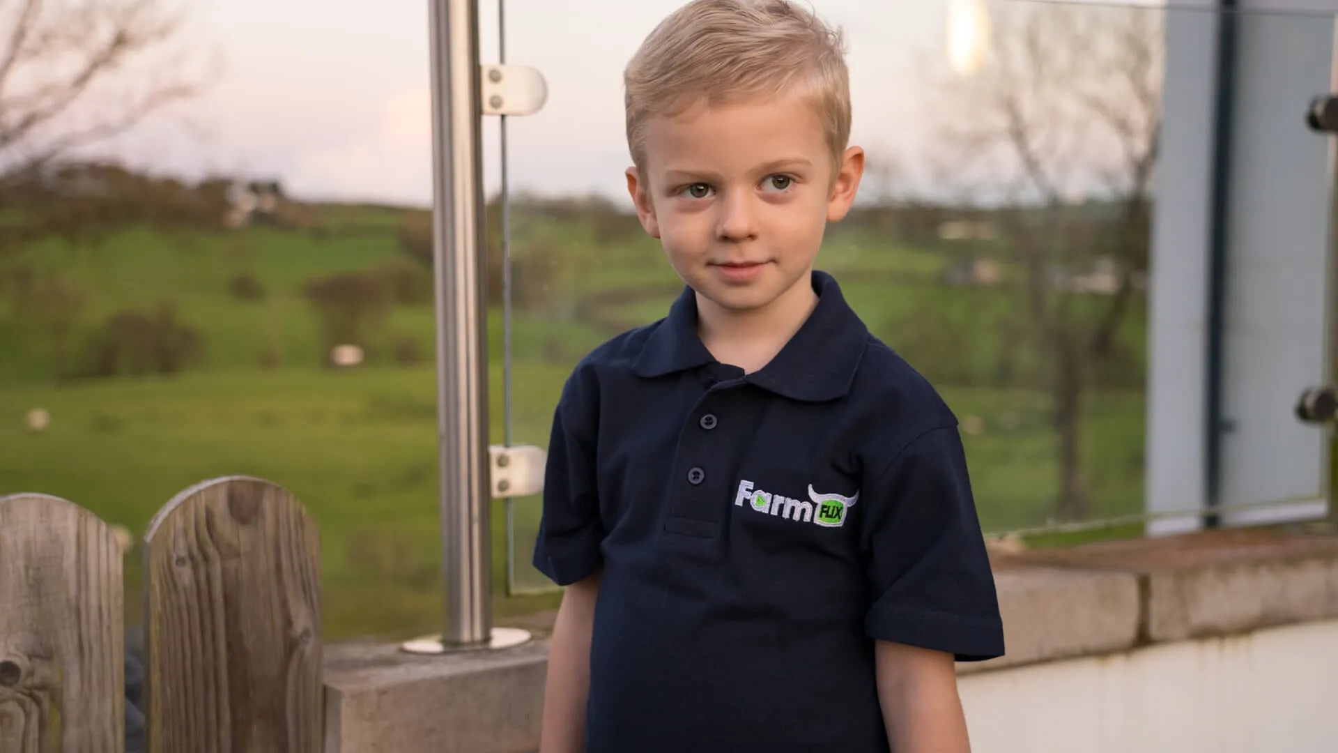 FarmFLiX Navy Polo Shirt (KIDS)