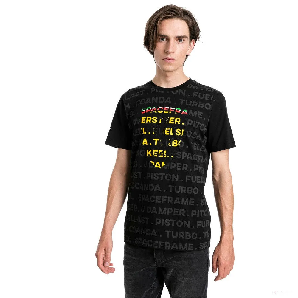 Ferrari T-shirt, Puma Big Shield Round Neck, Black, 2019