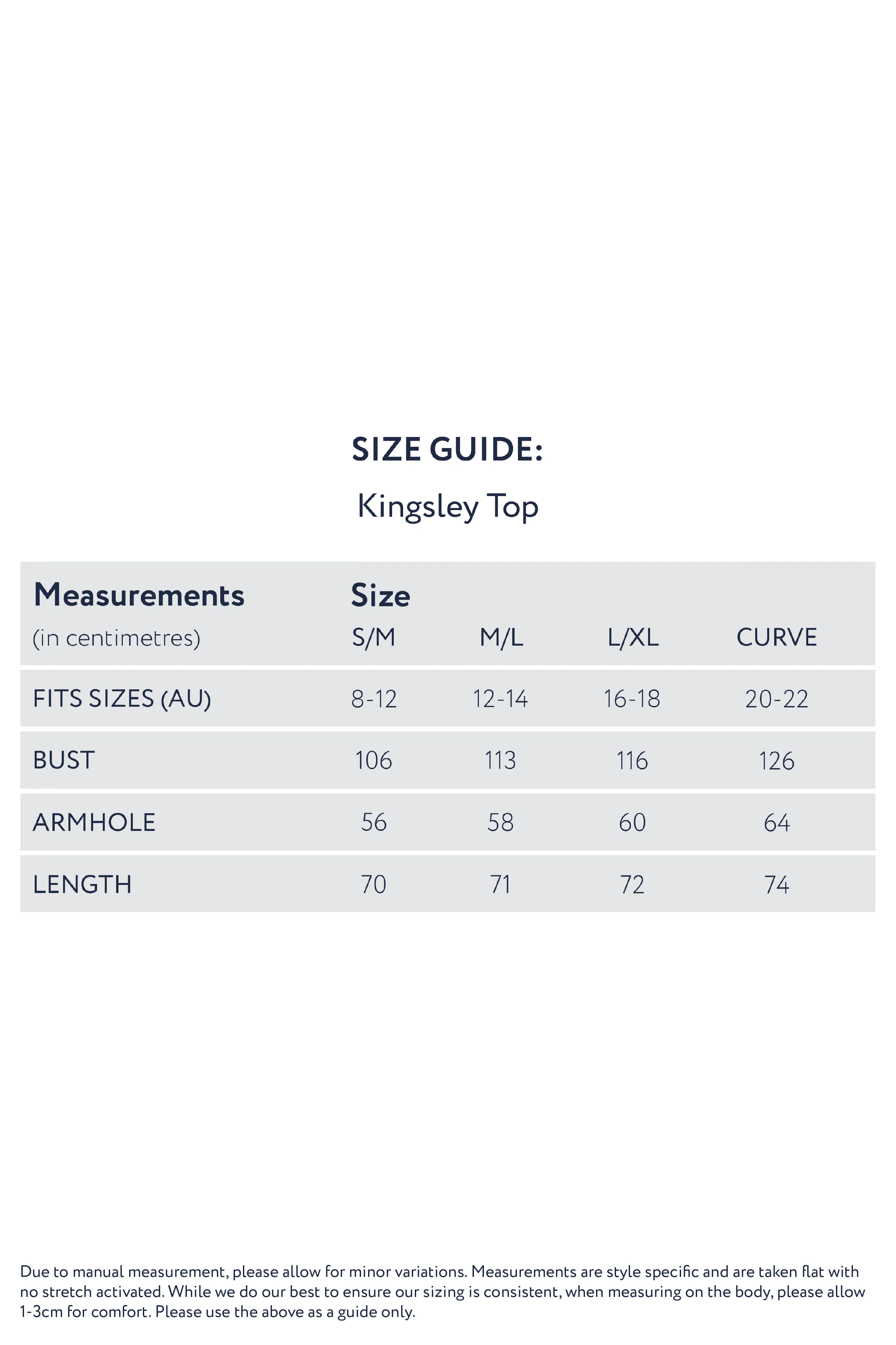 FINAL SALE Kingsley Top in Admiral