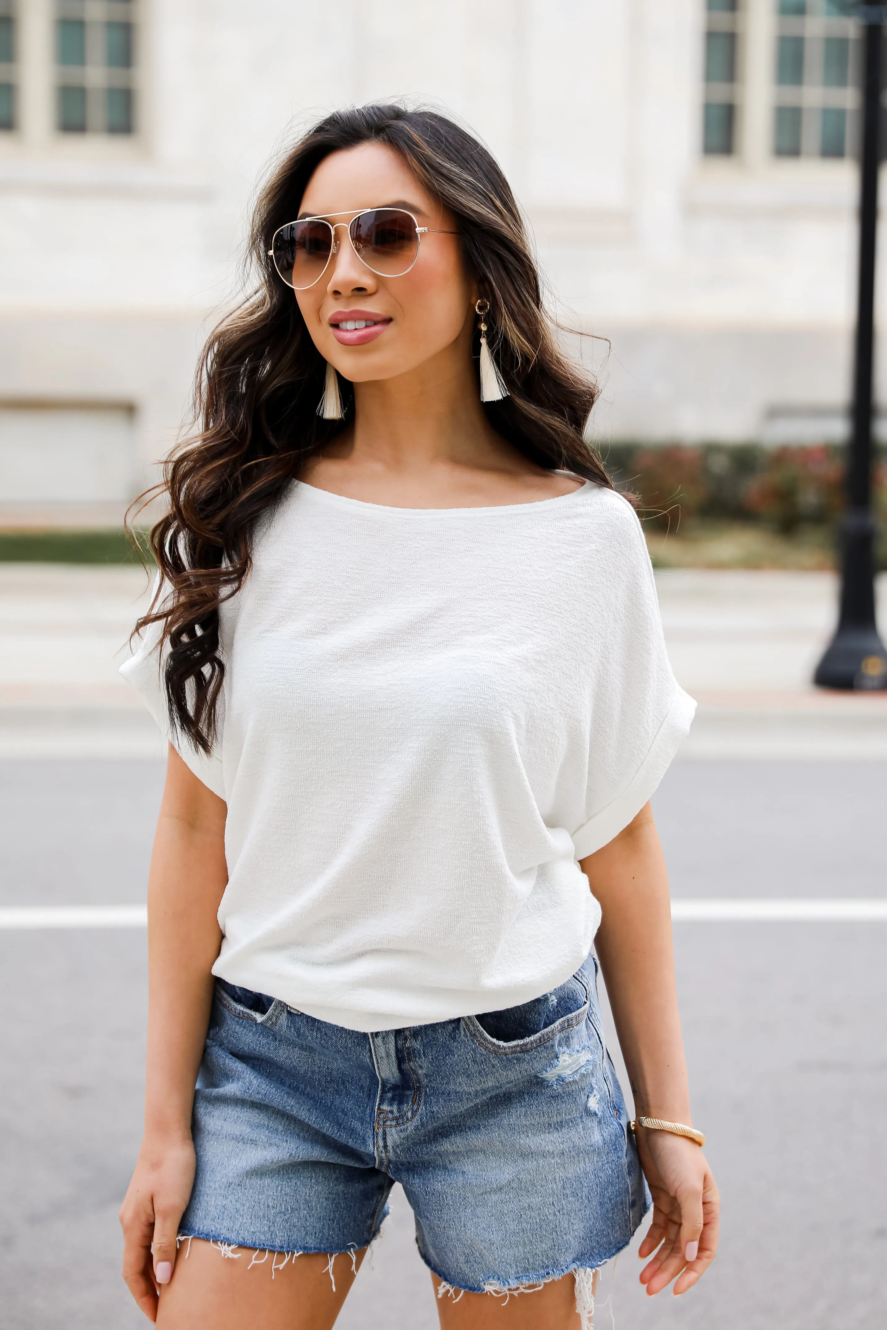 FINAL SALE - Sydney Knit Tee - DU DEAL