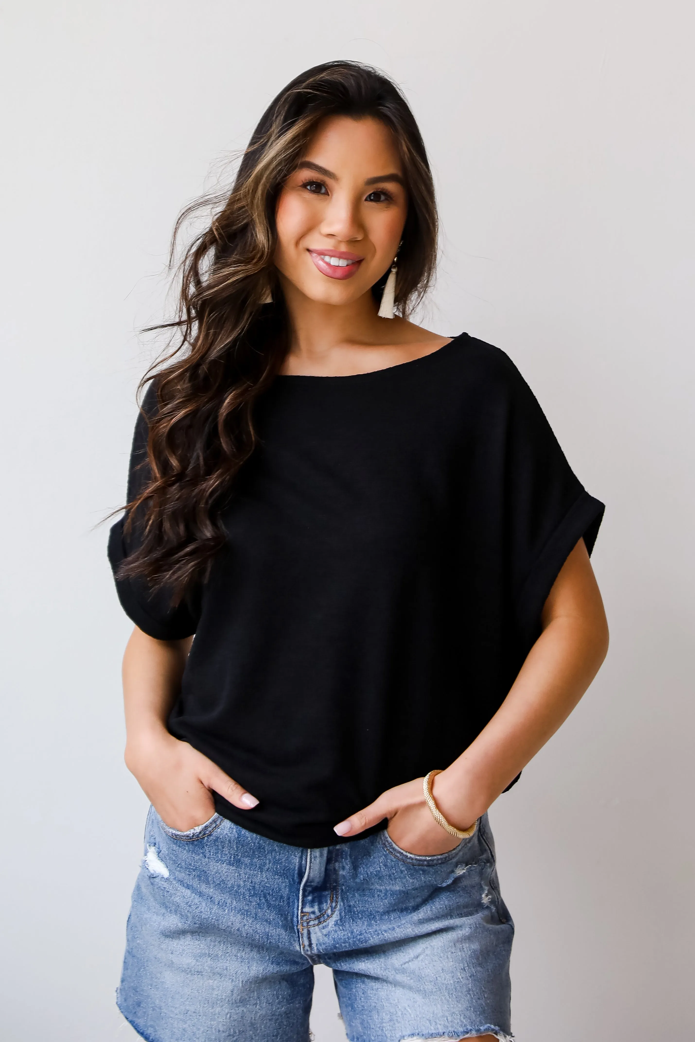 FINAL SALE - Sydney Knit Tee - DU DEAL