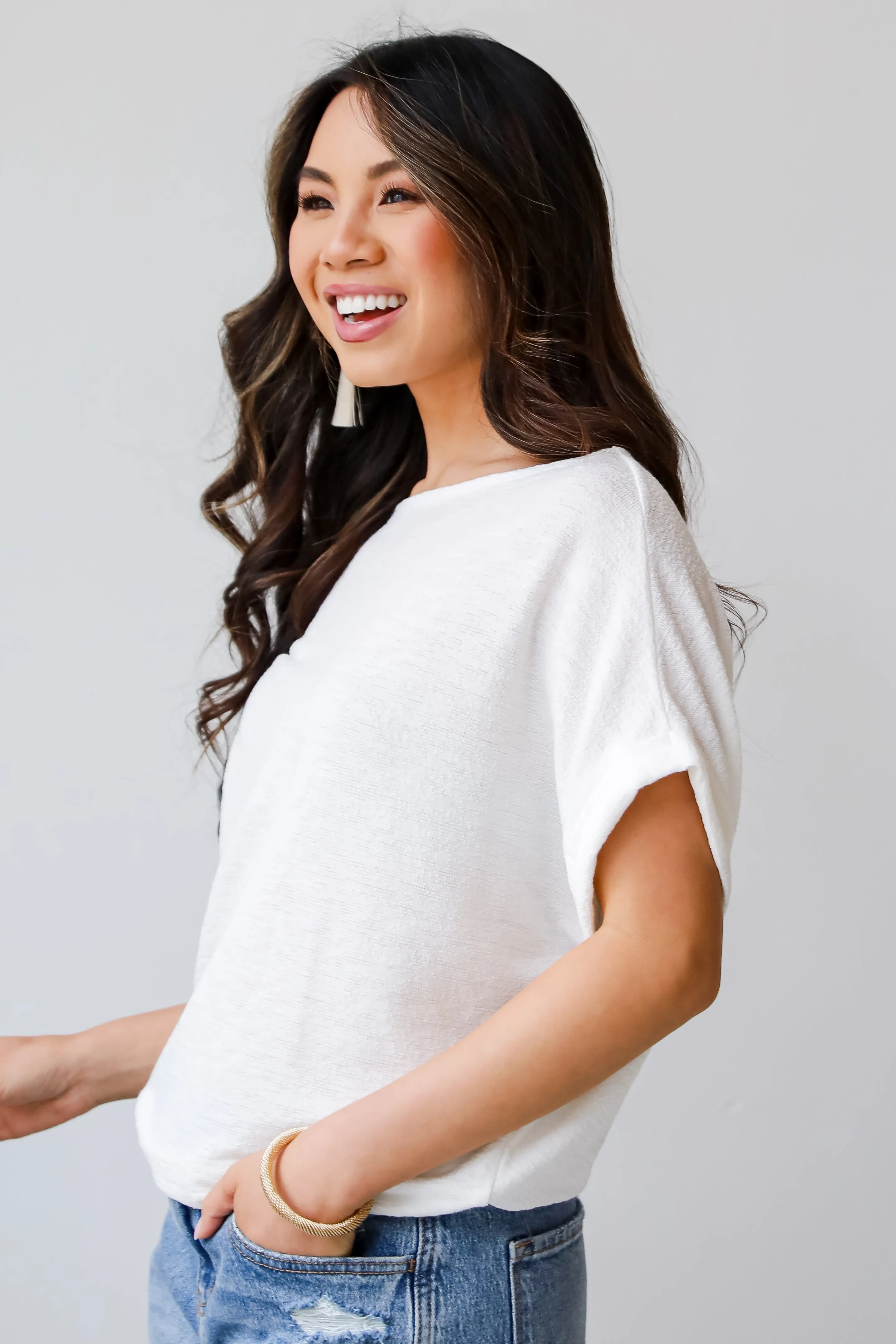 FINAL SALE - Sydney Knit Tee - DU DEAL