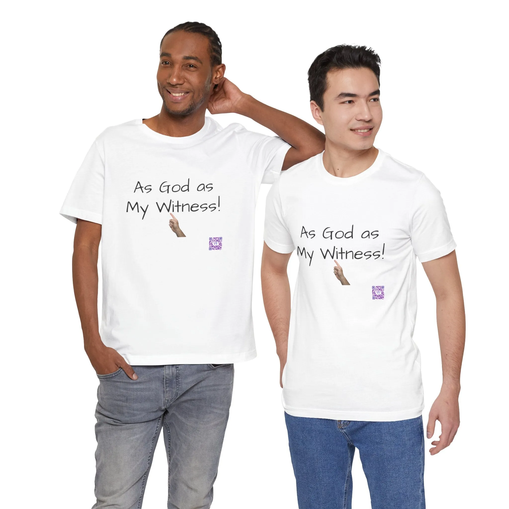 Funny Statement T-Shirt, As God as My Witness Shirt, Motivational Graphic Tee, Inspirational Quote Shirt, Religious Tee