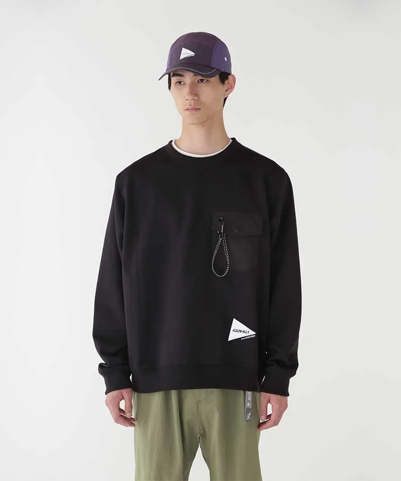 Gramicci x and wander Pocket Sweat Shirt