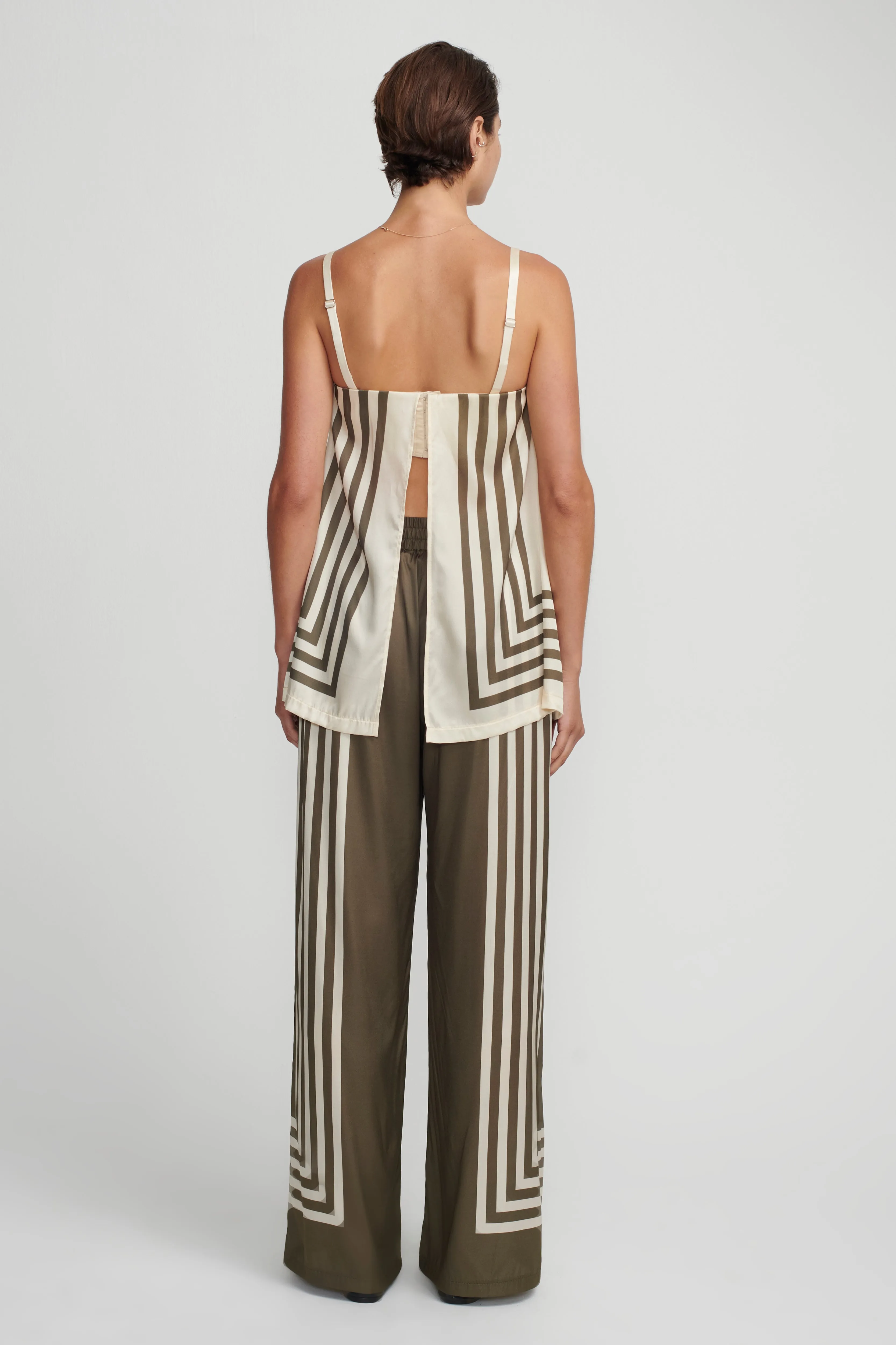 Hansen & Gretel | Aaliyah Top Moss Stripe