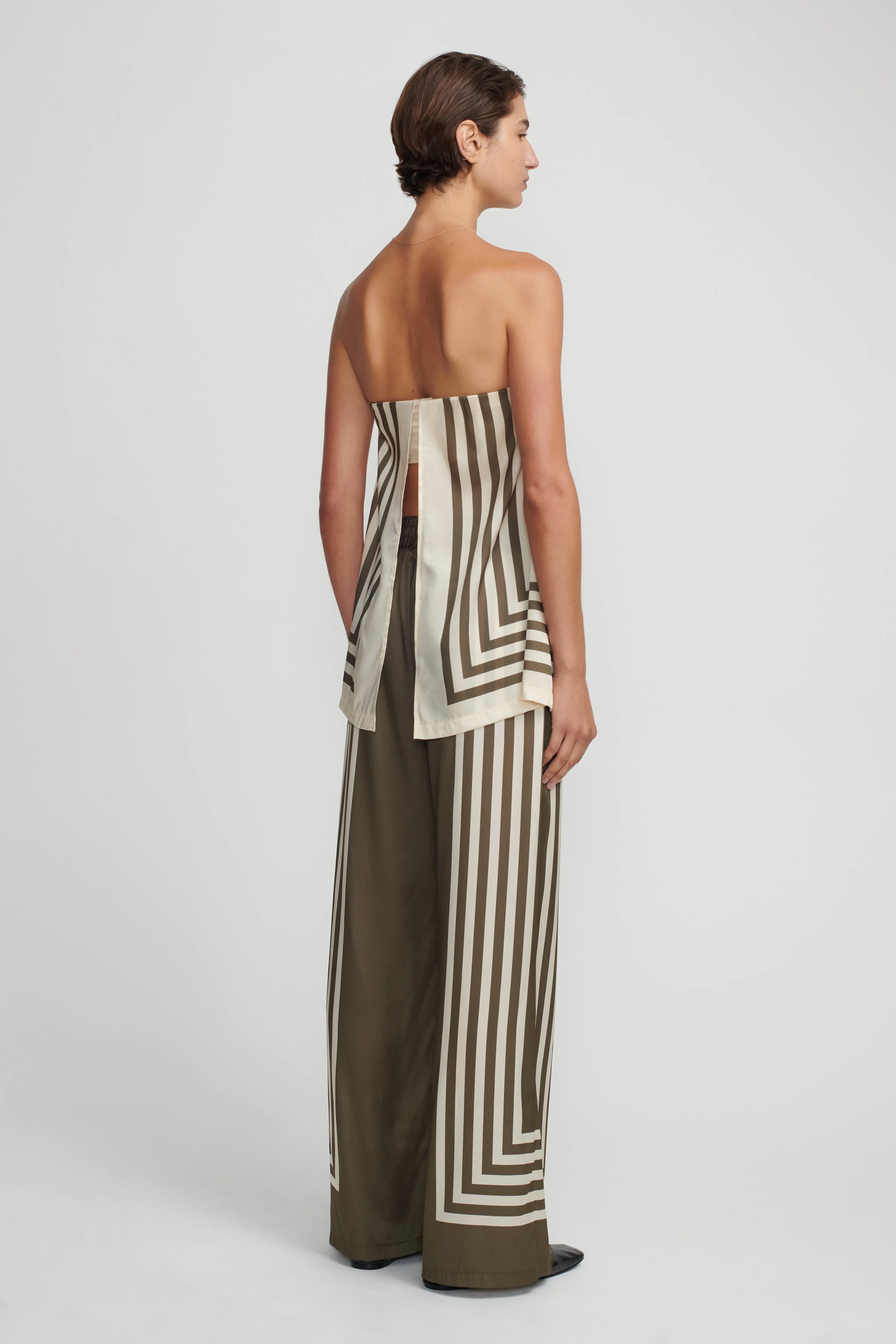 Hansen & Gretel | Aaliyah Top Moss Stripe