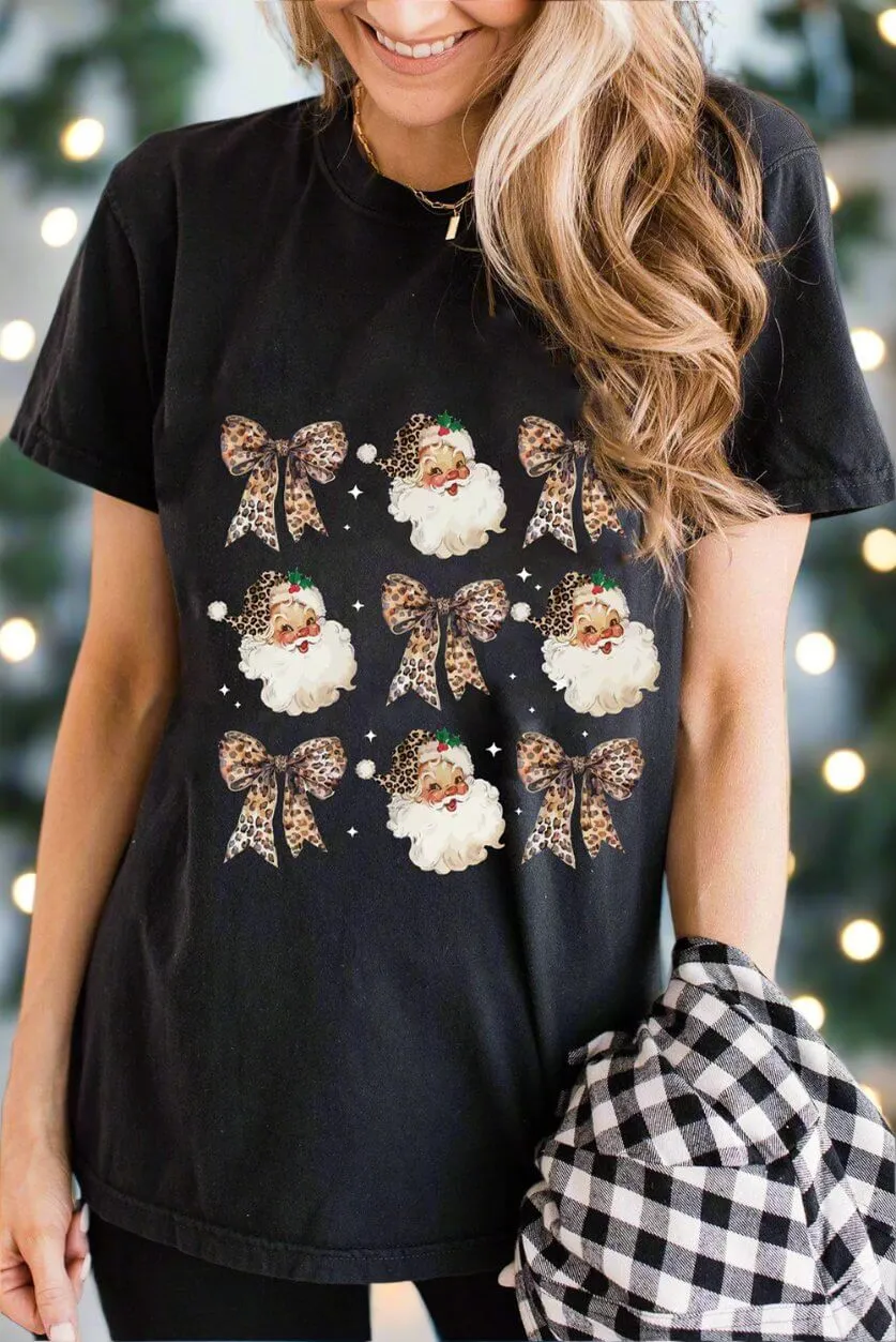 HO HO HO AND BOWS  T-shirt