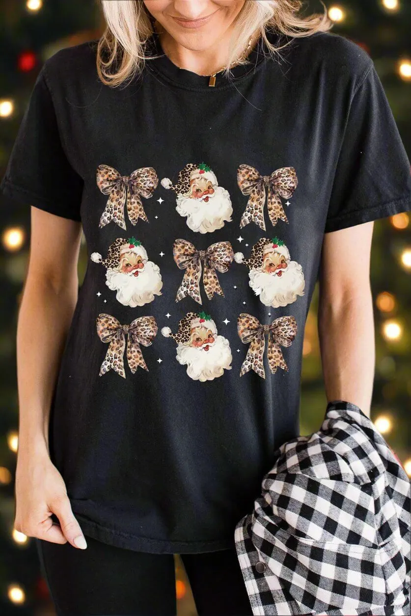 HO HO HO AND BOWS  T-shirt