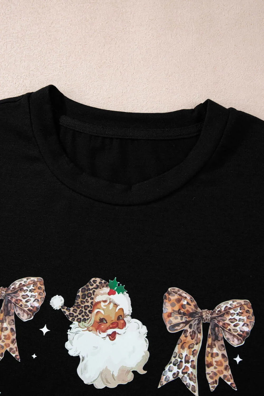 HO HO HO AND BOWS  T-shirt