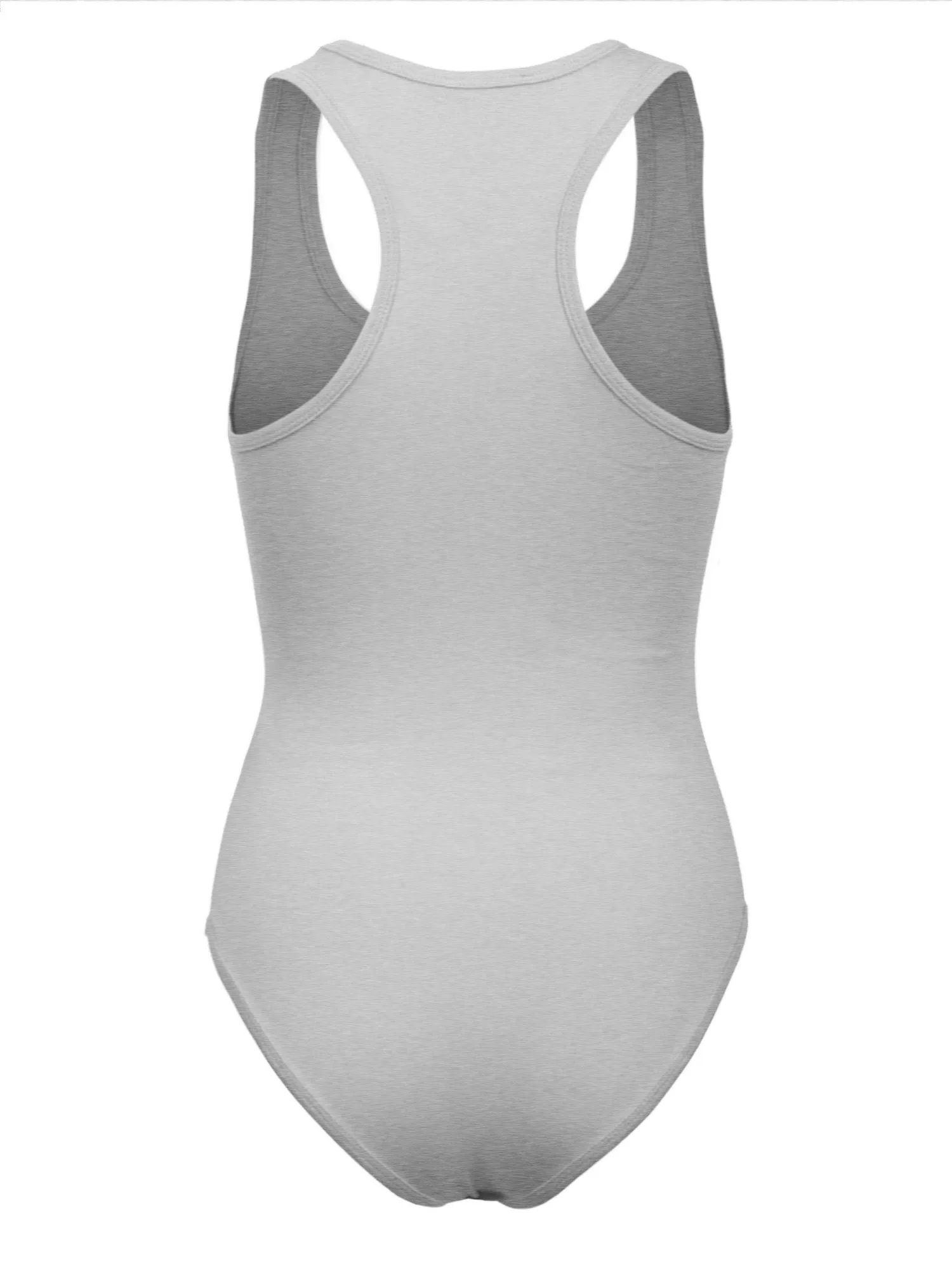 KOGMO Women's Cotton Racer Back Tank Bodysuit with Snap Button (S-XL)