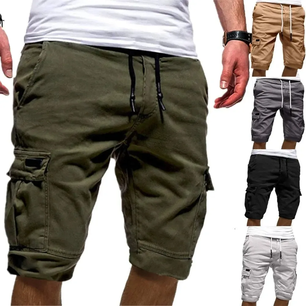 Men's Cargo Shorts Summer Hot Sale Bermudas Male Flap Pockets Jogger Shorts Brand Casual Working Army Tactical Soft Comfort