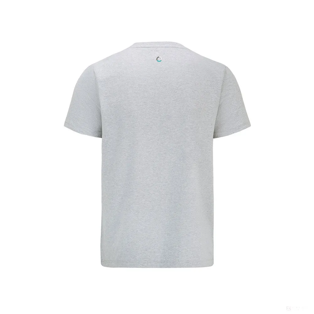 Mercedes T-Shirt, Small Logo, Grey, 2022