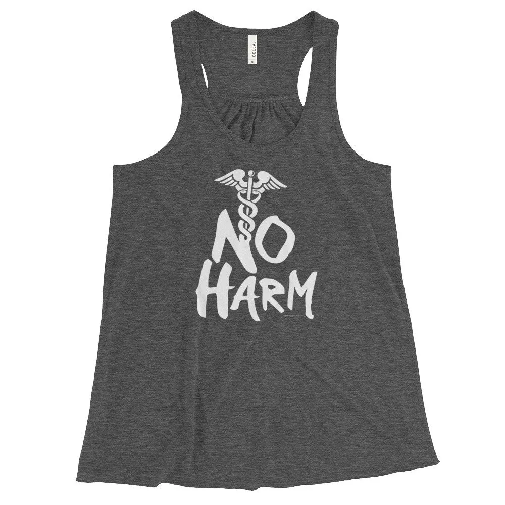 No Harm Caduceus Racerback Tank Top