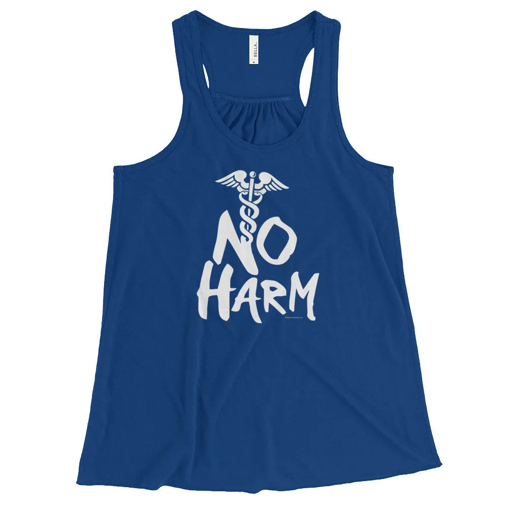 No Harm Caduceus Racerback Tank Top