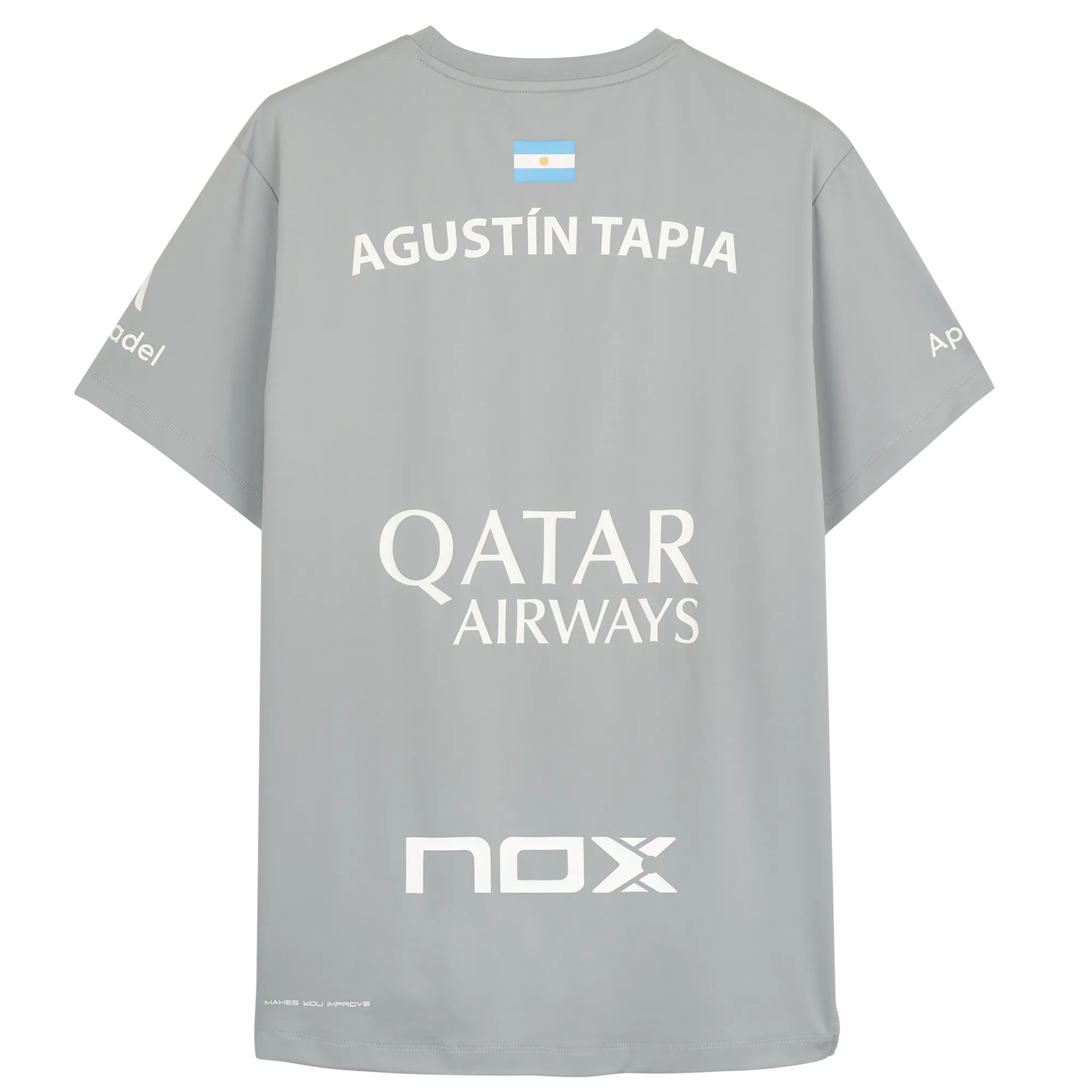 Nox Men's Agustin Tapia AT10 Sponsor T-Shirt Grey