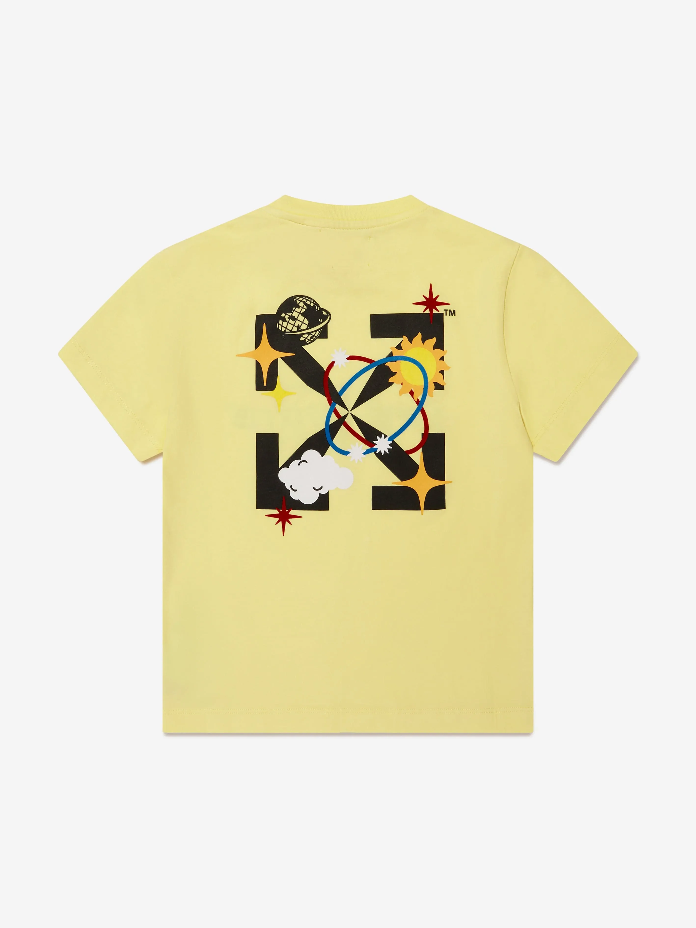 Off-White Boys Off Planets T-Shirt in Yellow