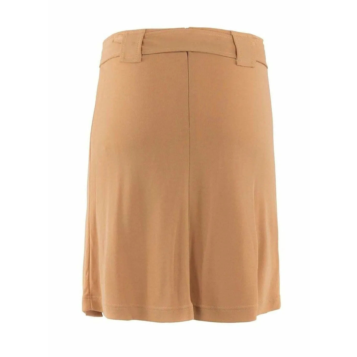 Paco Rabanne Beige Stretch Belted Skirt