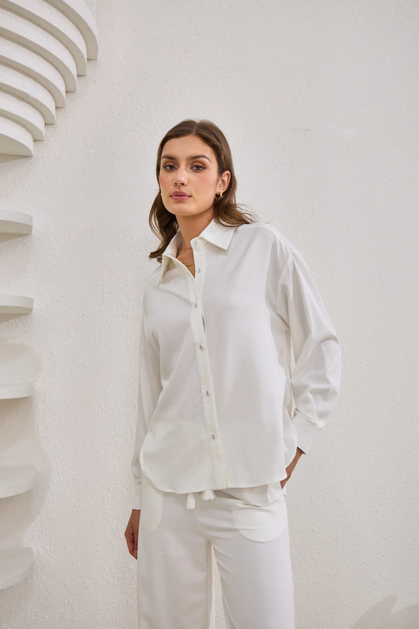 Page White Cupro Shirt