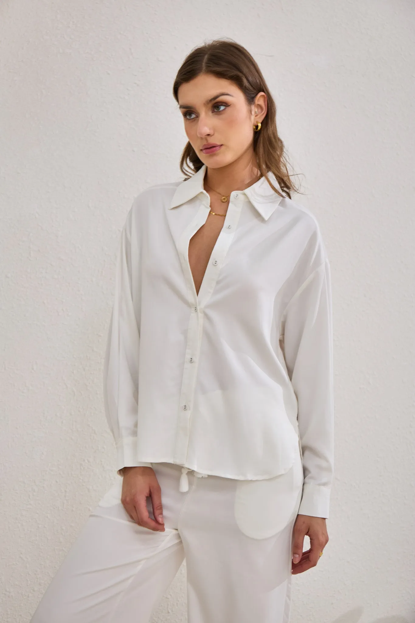 Page White Cupro Shirt